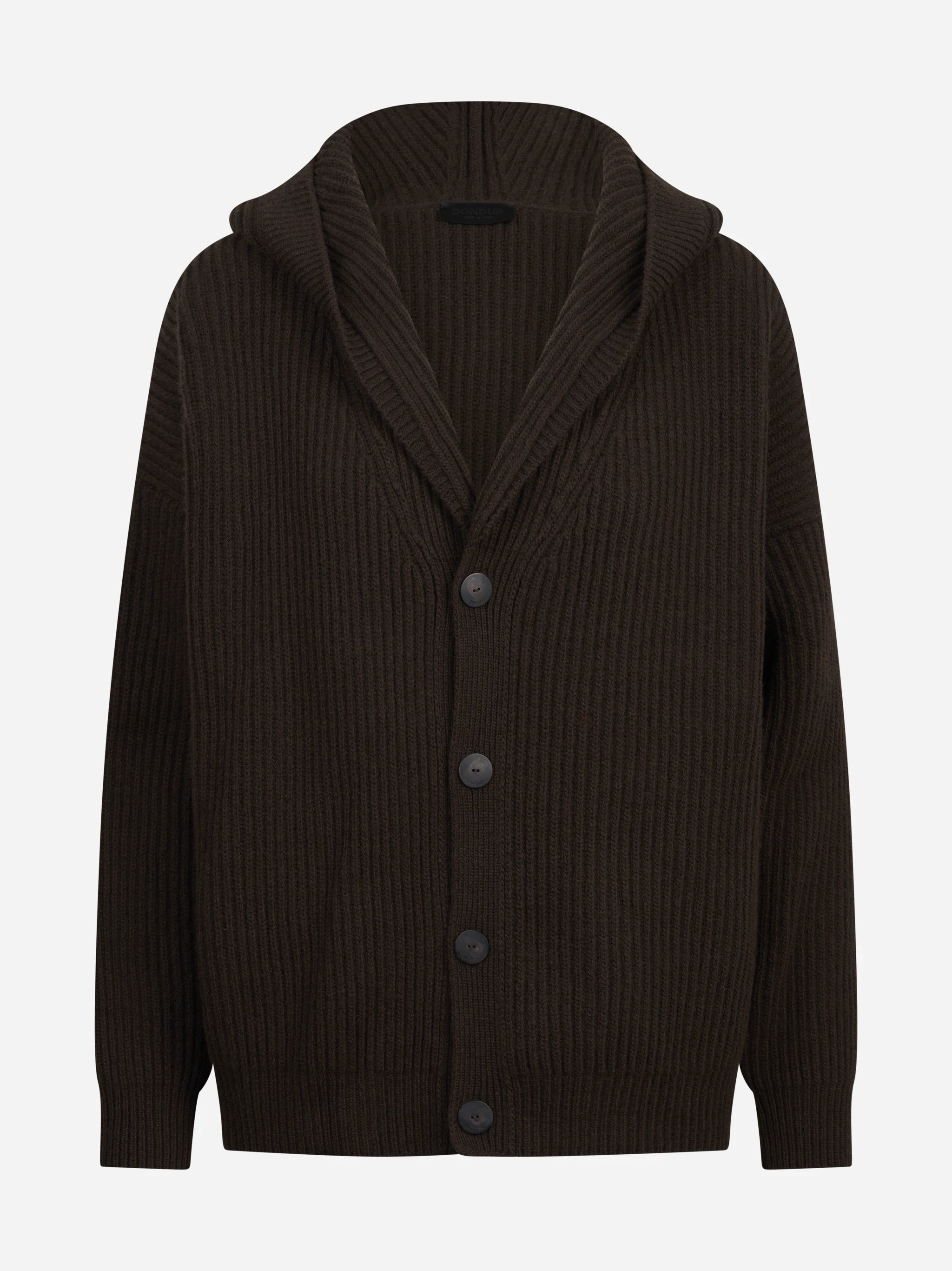 Cardigan oversized pescatore marrone DONDUP – immagine 1 di 3