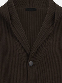 Cardigan oversized pescatore marrone DONDUP – immagine 3 di 3