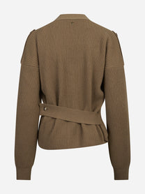 Cardigan pescatore regular-fit marrone DONDUP – immagine 2 di 3