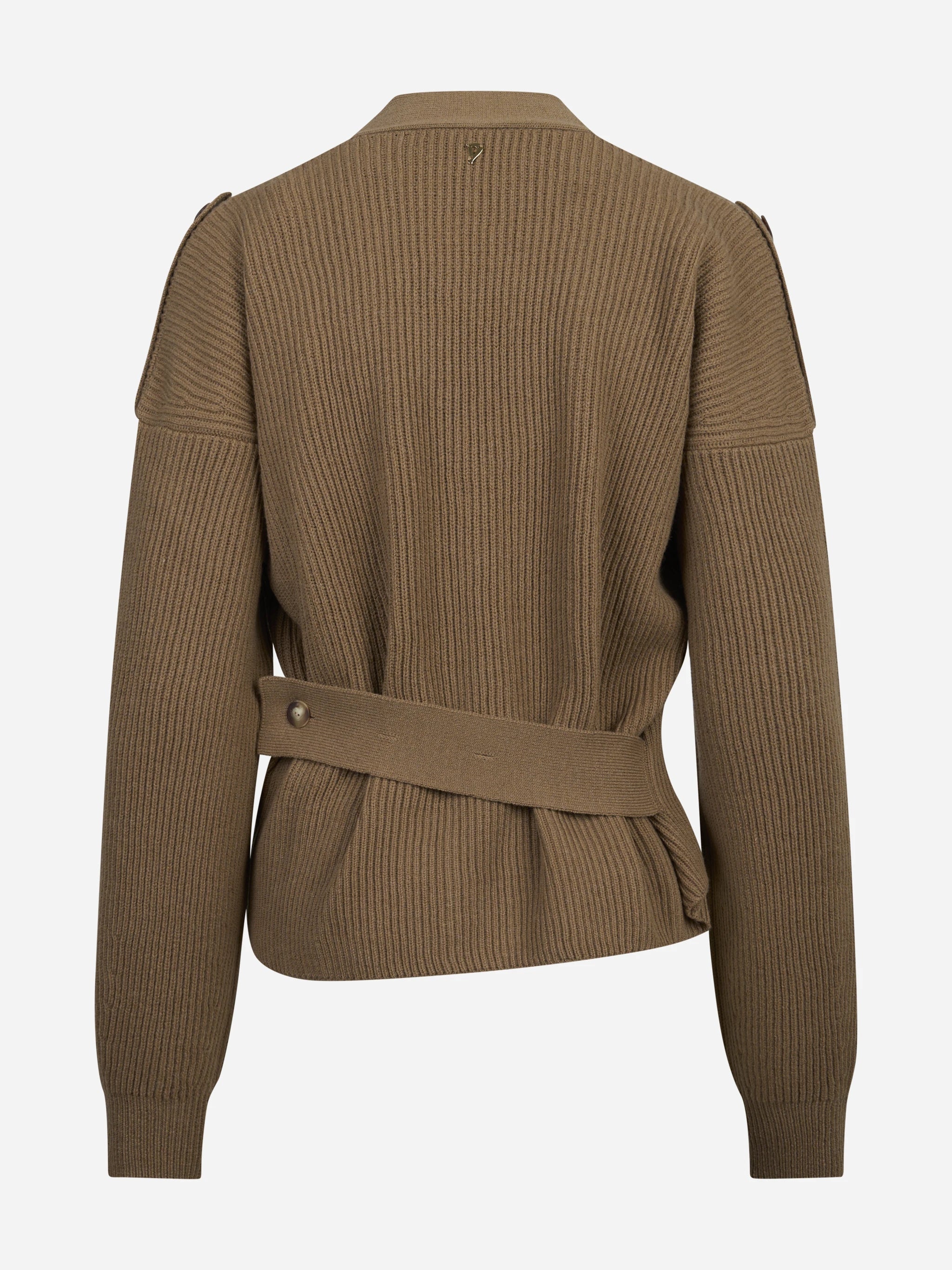 Cardigan pescatore regular-fit marrone DONDUP – immagine 2 di 3