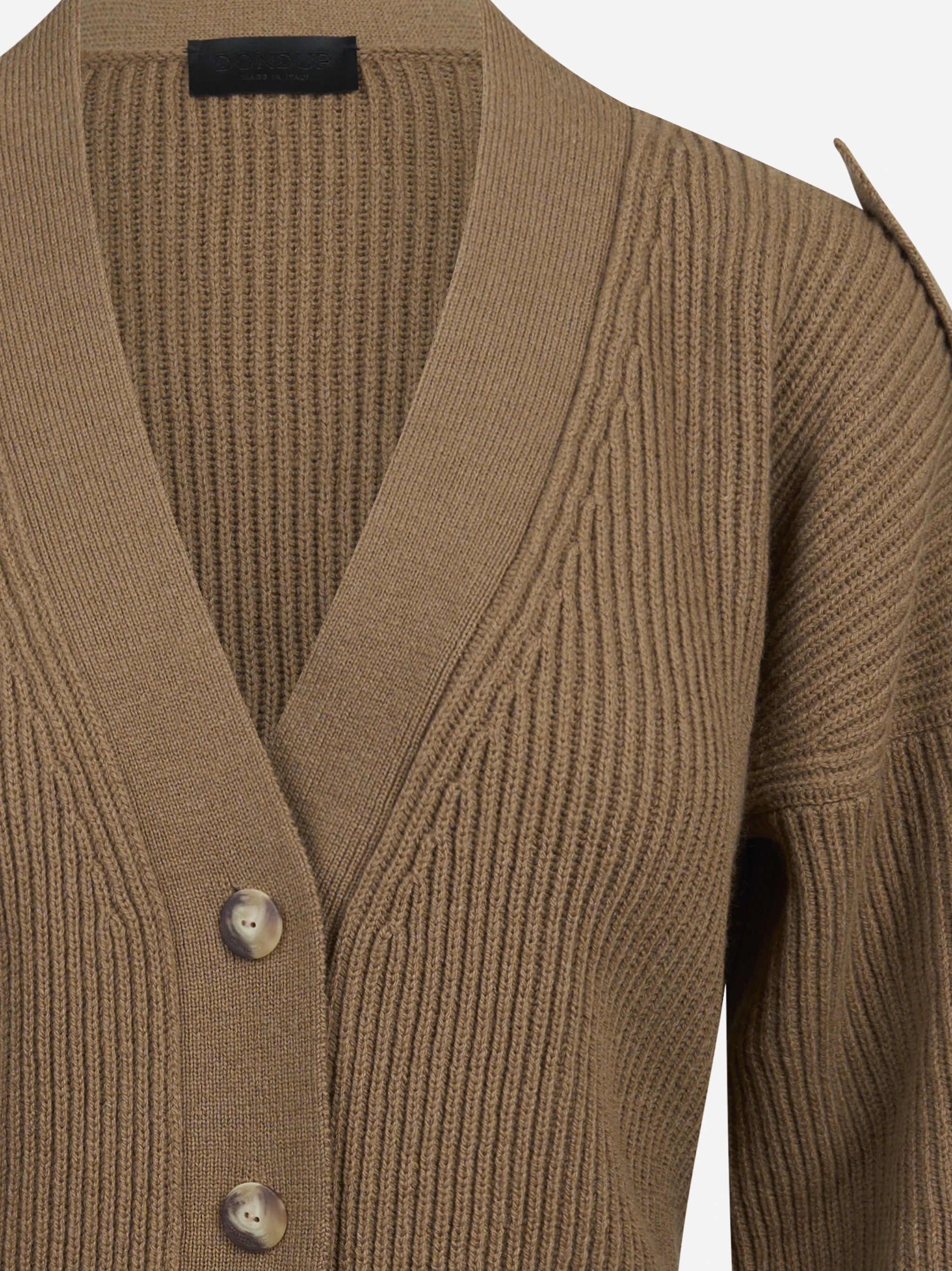 Cardigan pescatore regular-fit marrone DONDUP – immagine 3 di 3