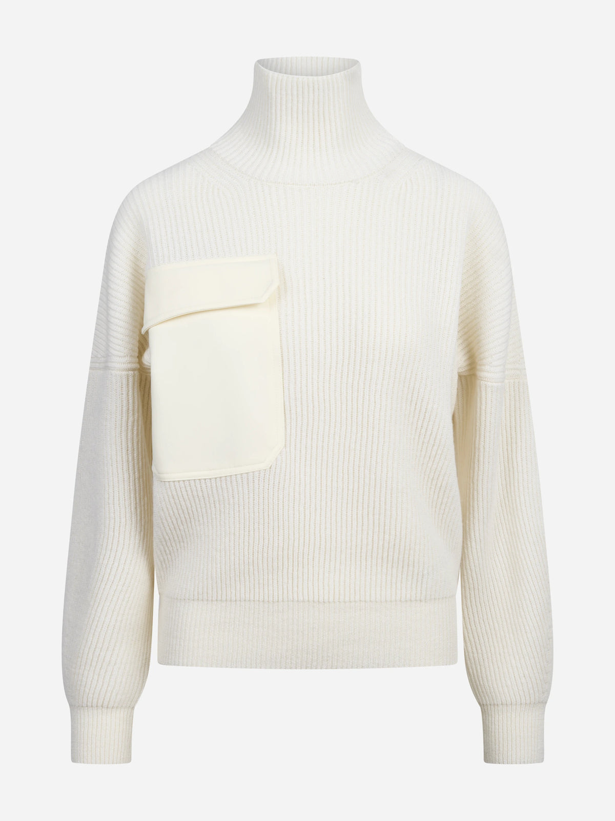Maglia collo alto regular-fit bianca DONDUP – immagine 1 di 3