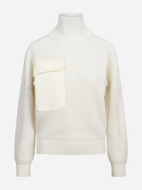 Maglia collo alto regular-fit bianca DONDUP – immagine 1 di 3