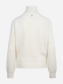 Maglia collo alto regular-fit bianca DONDUP – immagine 2 di 3