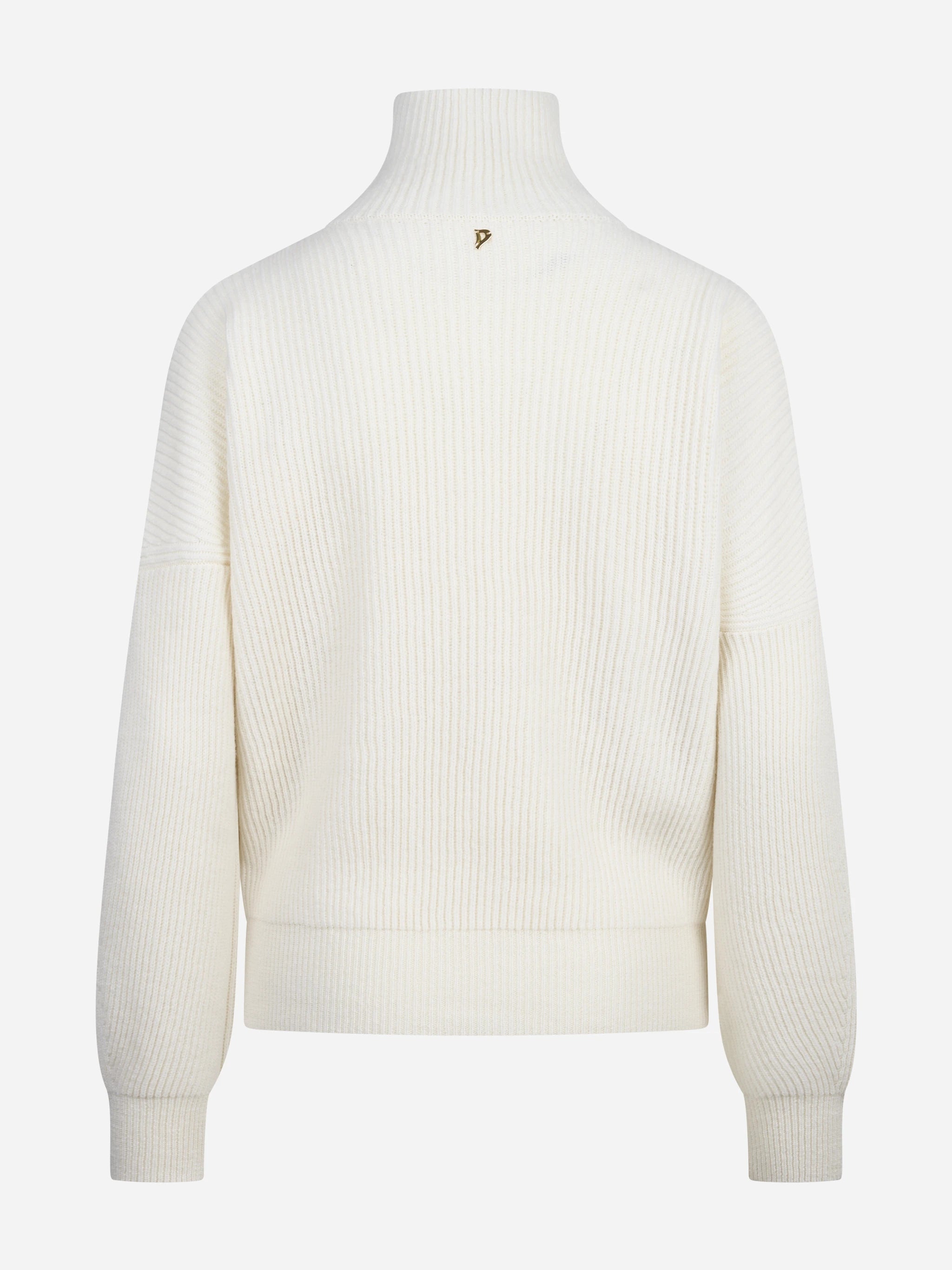 Maglia collo alto regular-fit bianca DONDUP – immagine 2 di 3