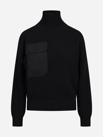 Maglia collo alto regular-fit nera DONDUP – immagine 1 di 3
