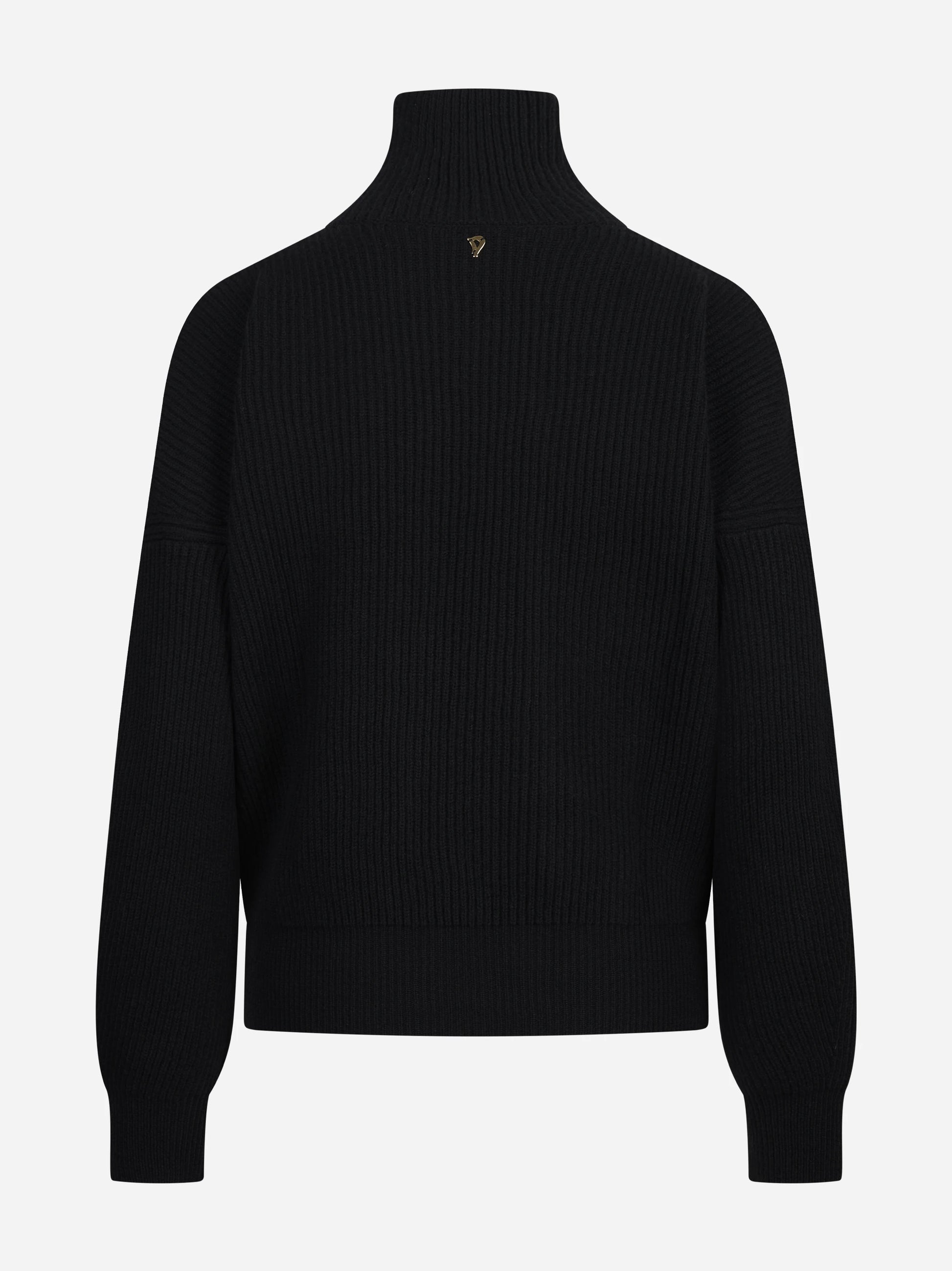 Maglia collo alto regular-fit nera DONDUP – immagine 2 di 3