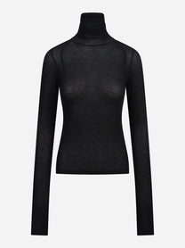 Maglia collo alto slim-fit nera DONDUP – immagine 1 di 3