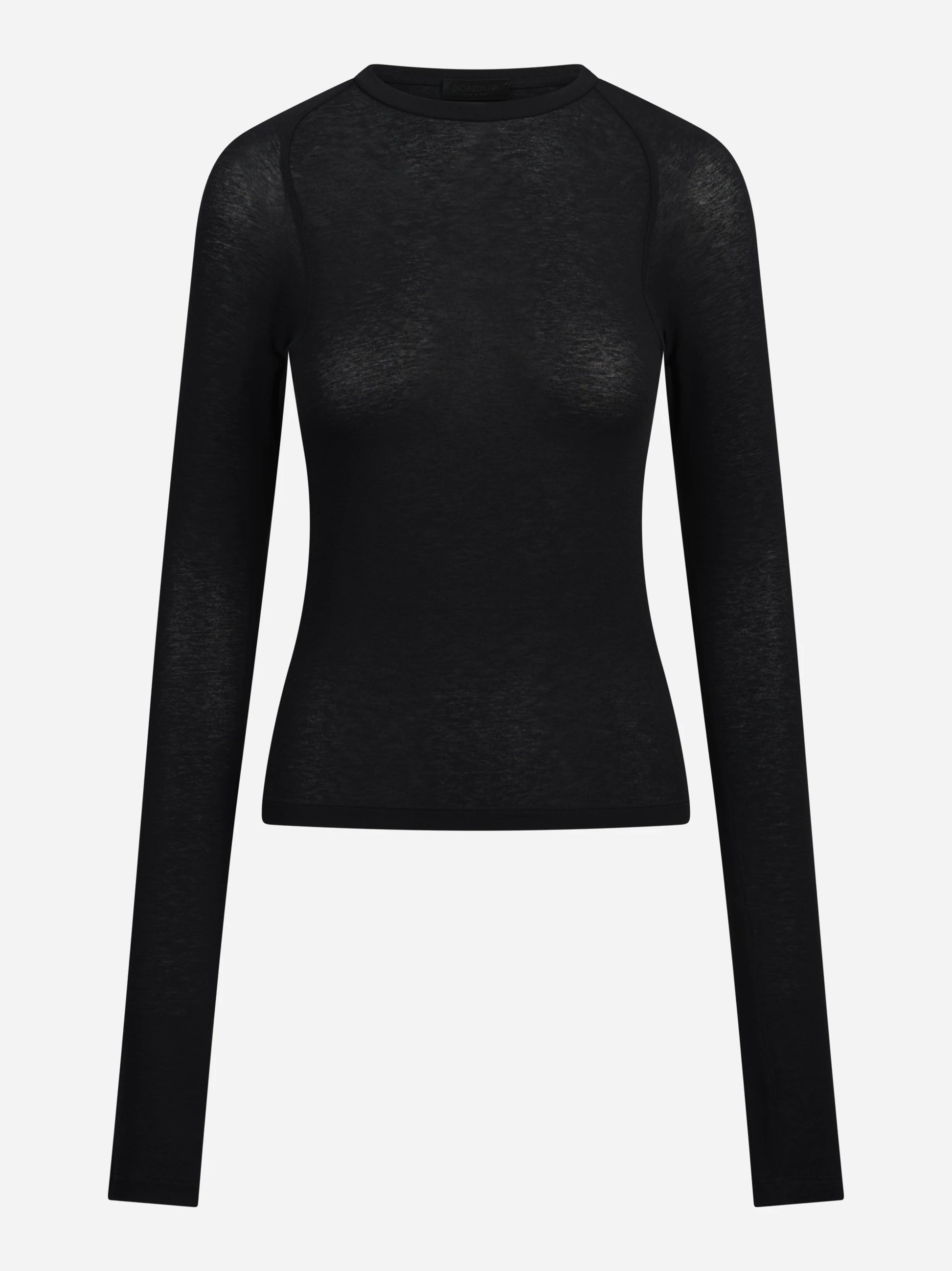 Maglia girocollo slim-fit nera DONDUP – immagine 1 di 3