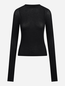 Maglia girocollo slim-fit nera DONDUP – immagine 1 di 3