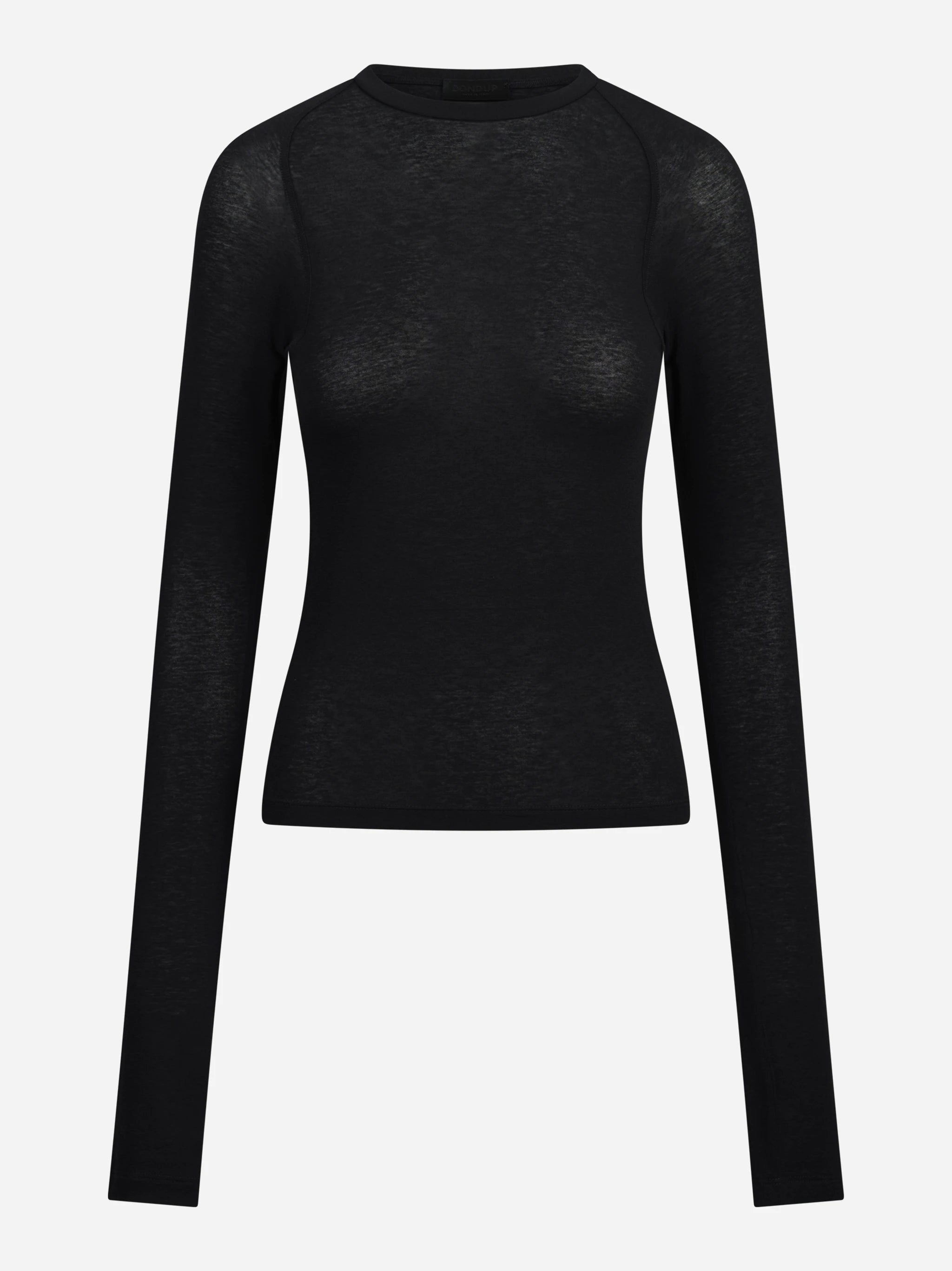Maglia girocollo slim-fit nera DONDUP – immagine 1 di 3