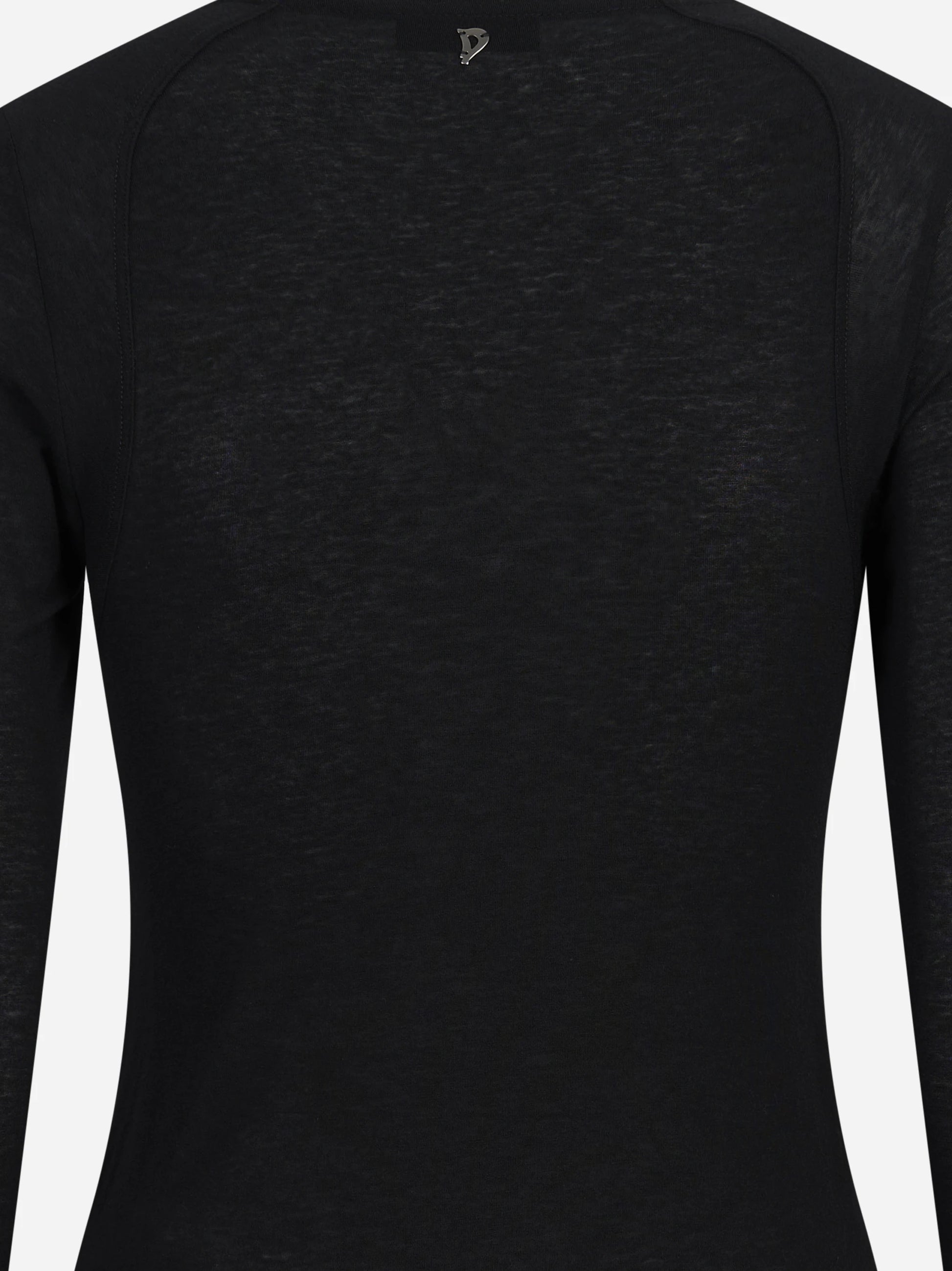 Maglia girocollo slim-fit nera DONDUP – immagine 3 di 3