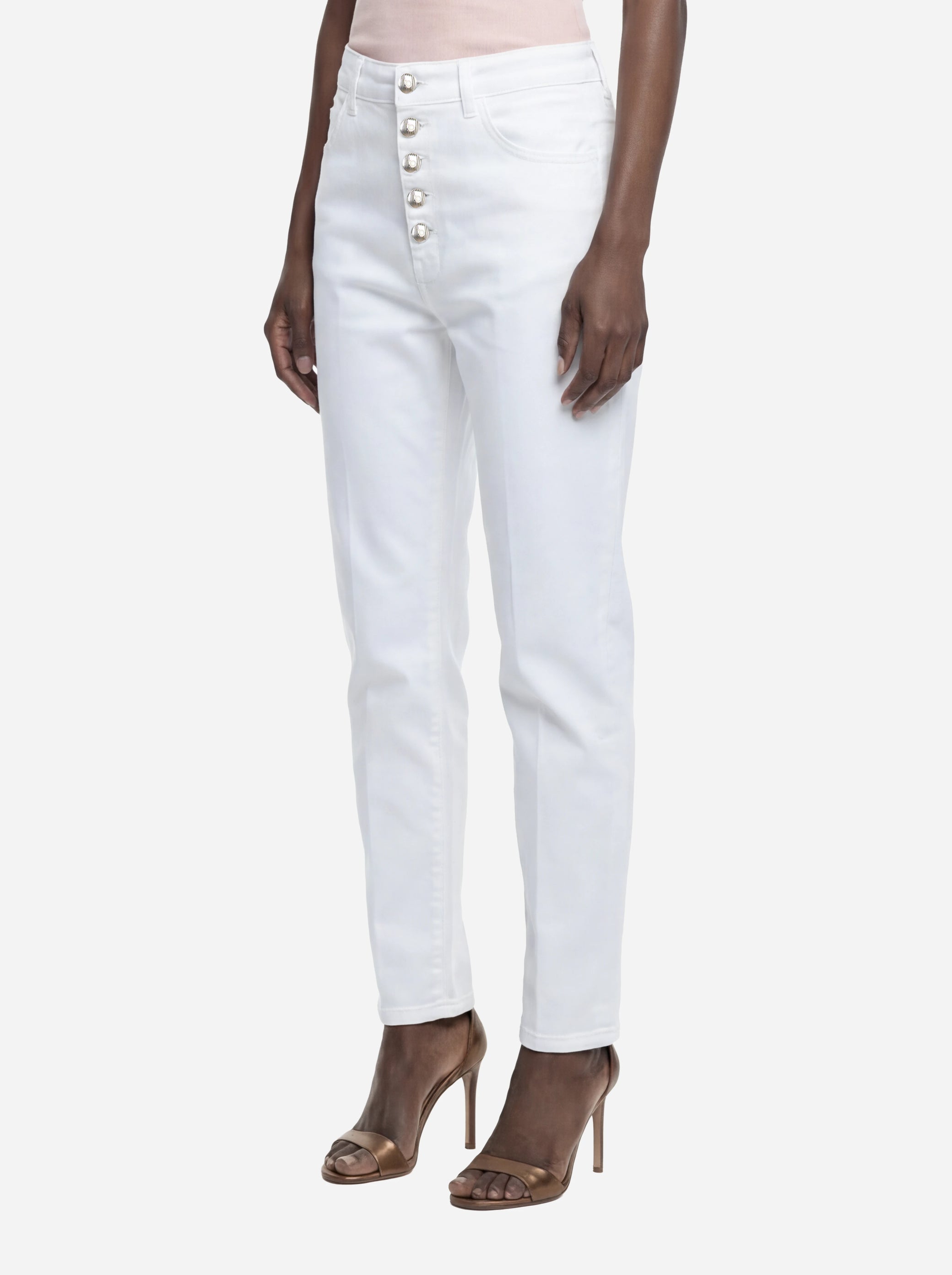 Jeans Koons loose fit in bull stretch bianco