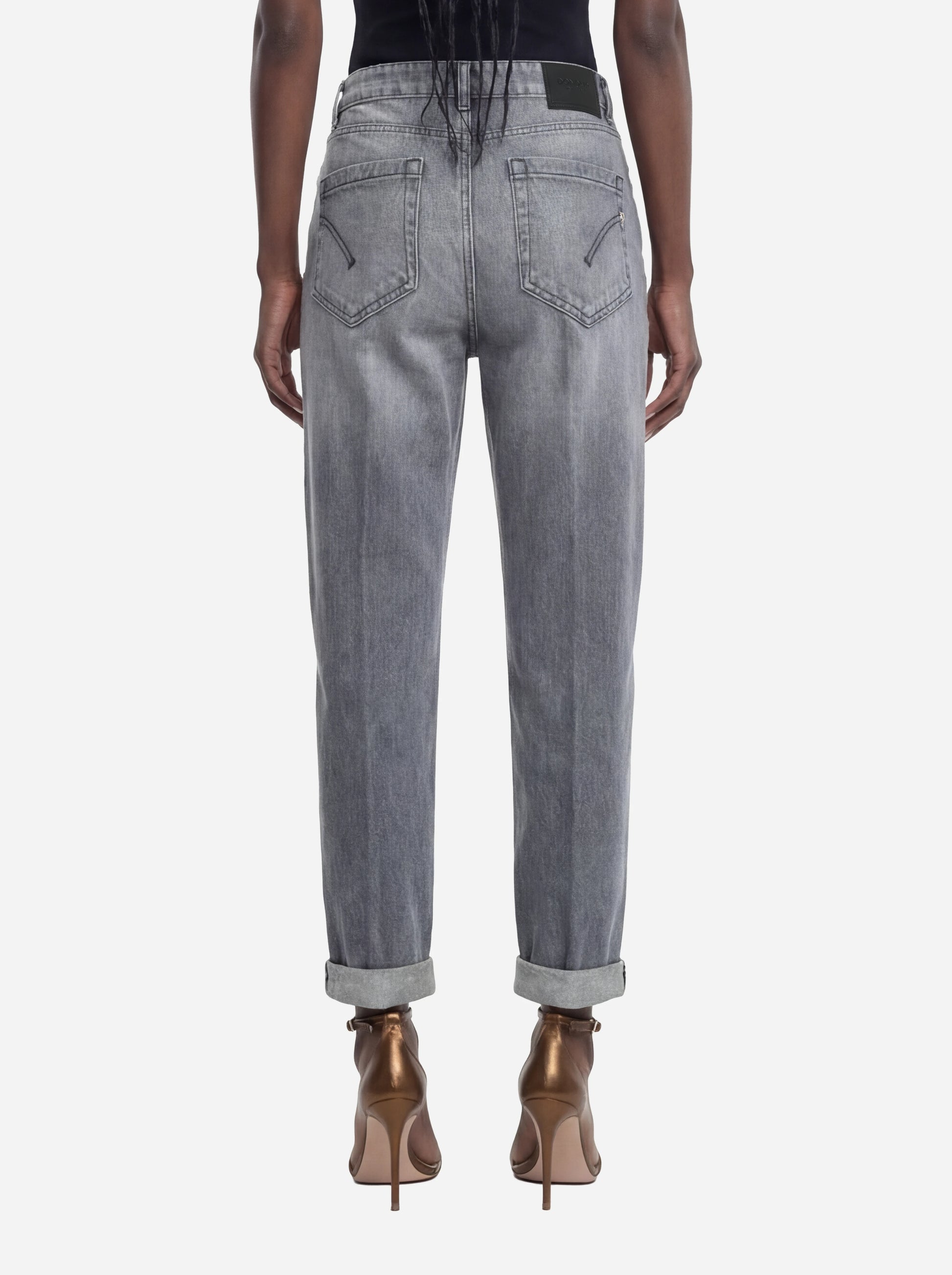 Jeans Koons loose fit in denim fermo grigio