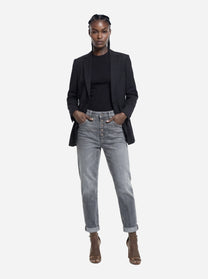 Jeans Koons loose fit in denim fermo grigio