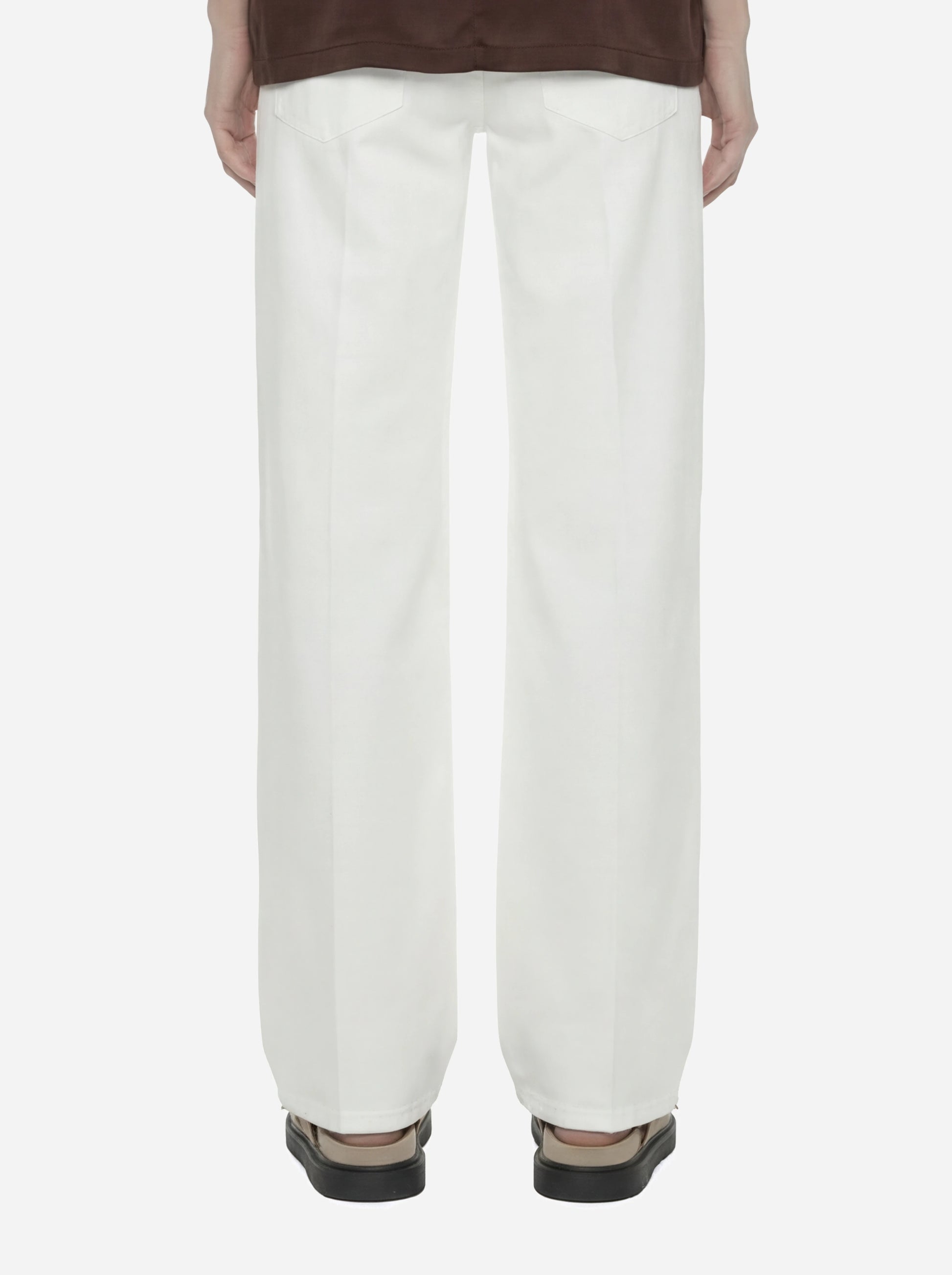 Jeans Jacklyn wide leg in bull stretch bianco
