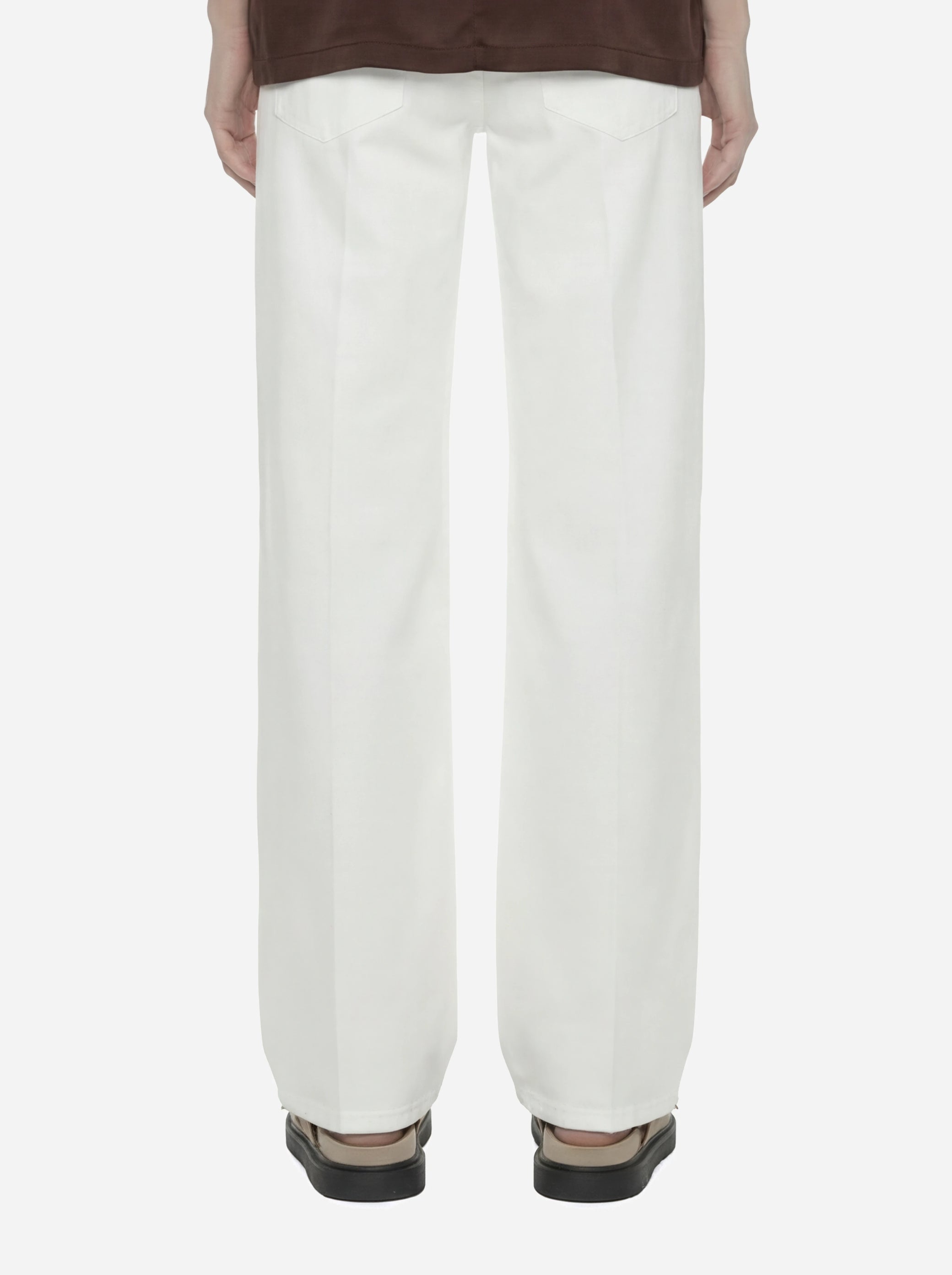 Jeans Jacklyn wide leg in bull stretch bianco