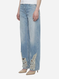 Jeans Jacklyn wide leg in denim fisso