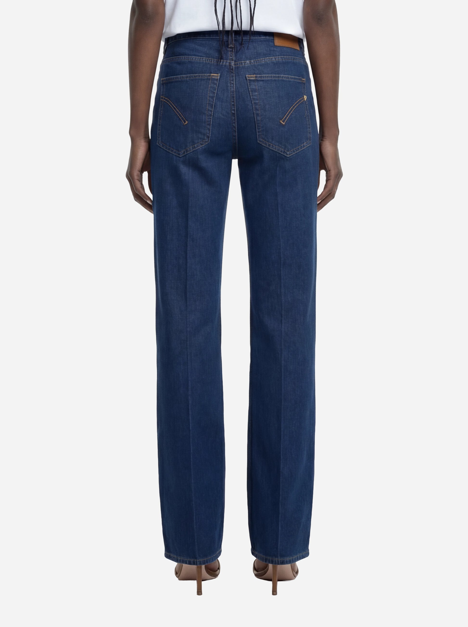 Jeans Jacklyn wide leg in denim fisso
