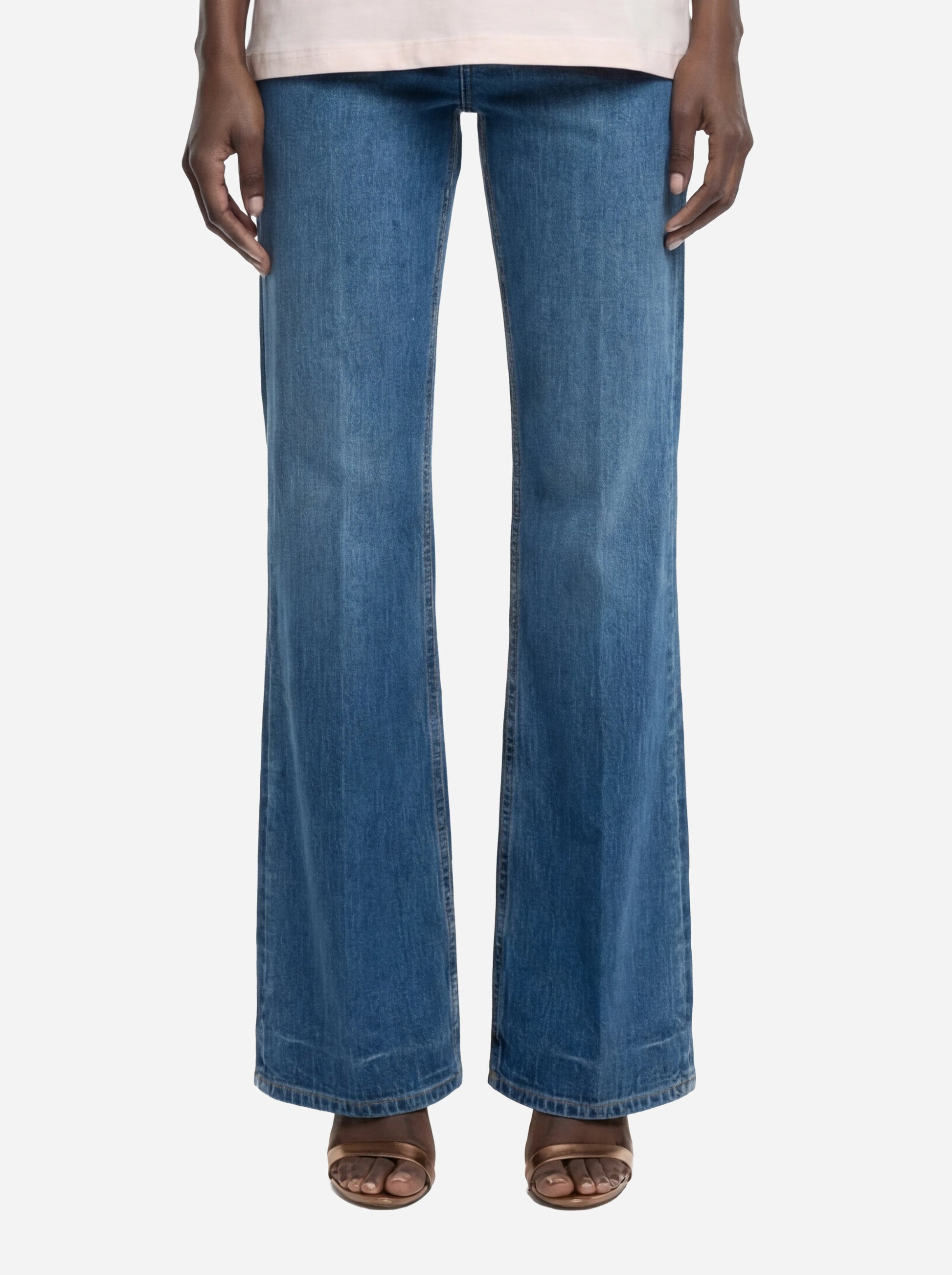 Jeans Amber wide leg in denim stretch