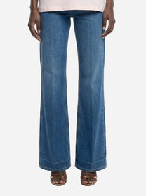 Jeans Amber wide leg in denim stretch