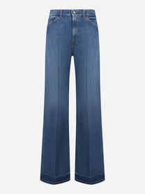 Jeans Amber wide leg in denim stretch