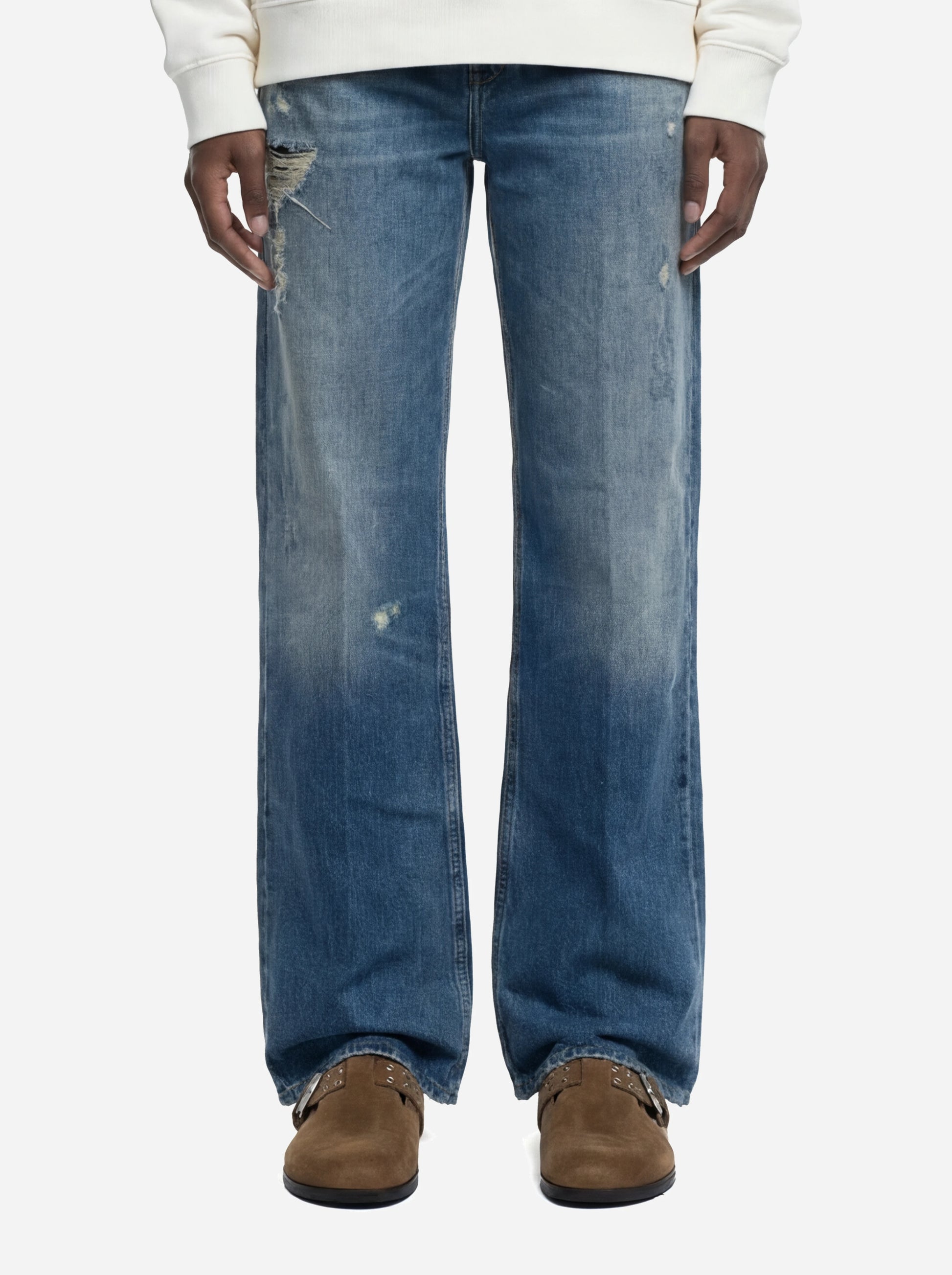 Jeans Francine Wide Leg in denim fermo