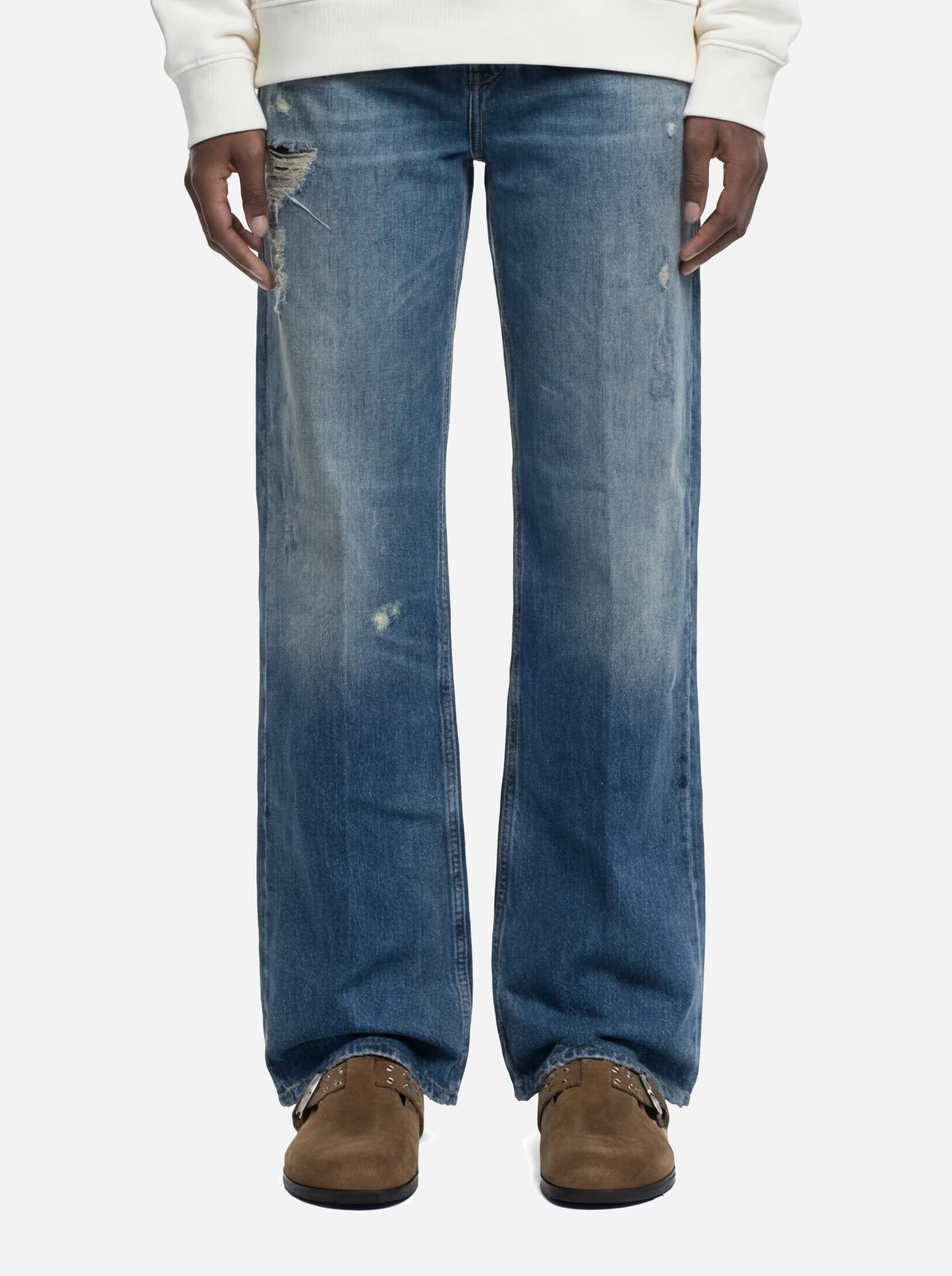 Jeans Francine Wide Leg in denim fermo