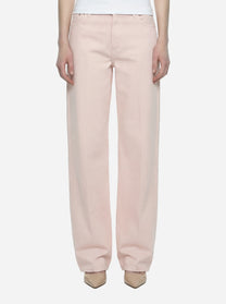 Jeans Dakota loose in bull fisso rosa