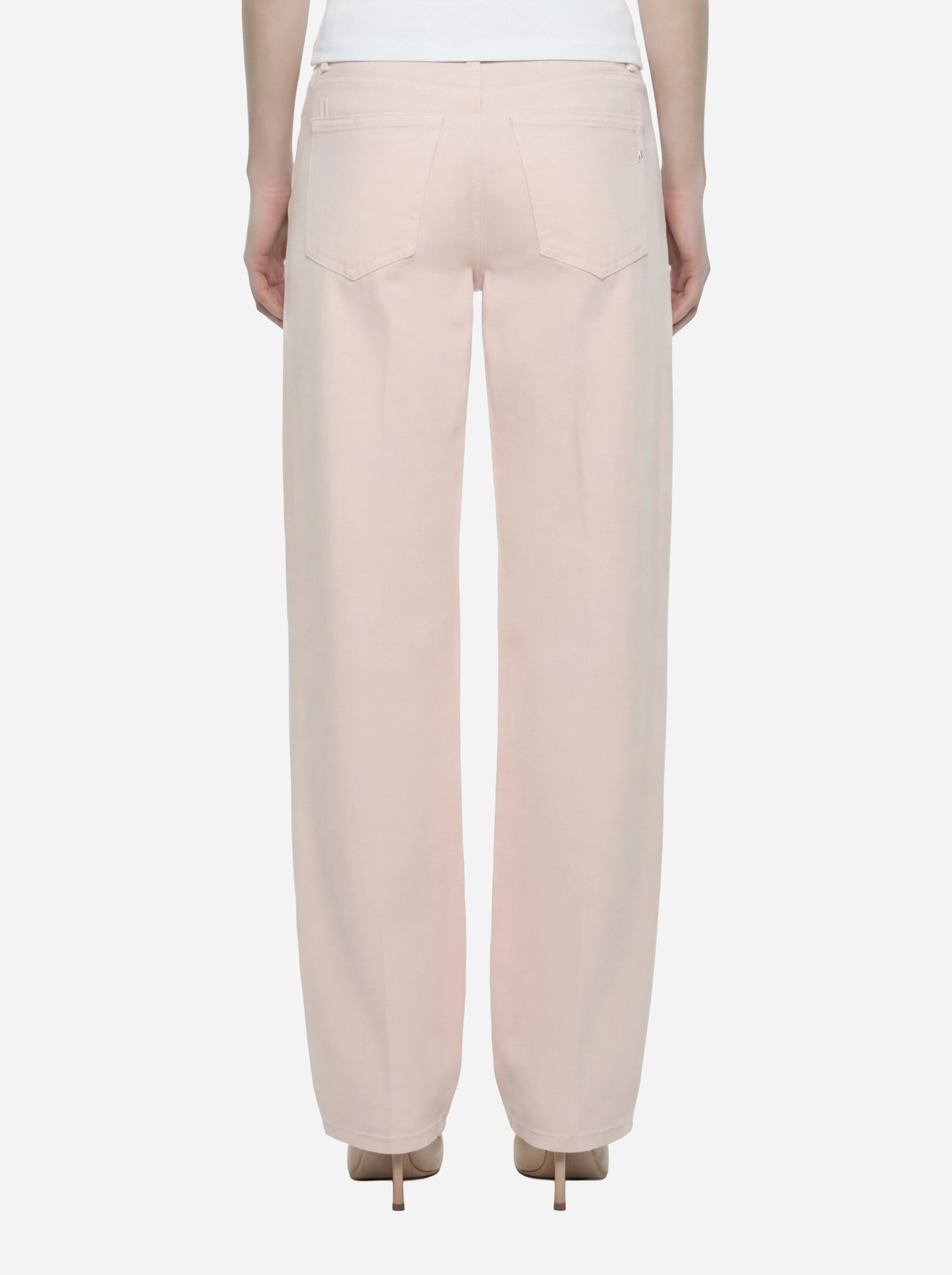 Jeans Dakota loose in bull fisso rosa