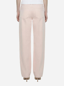 Jeans Dakota loose in bull fisso rosa
