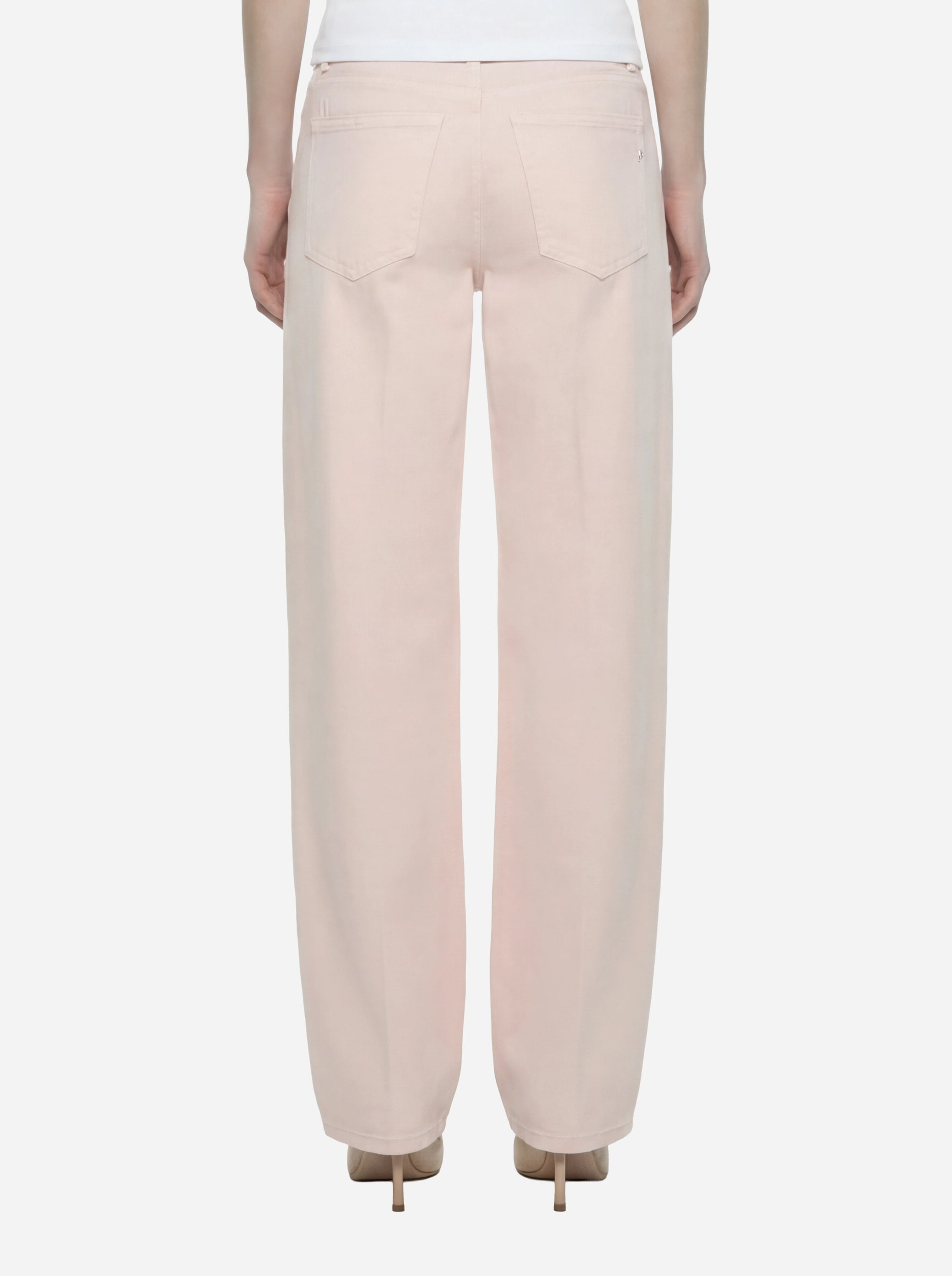 Jeans Dakota loose in bull fisso rosa