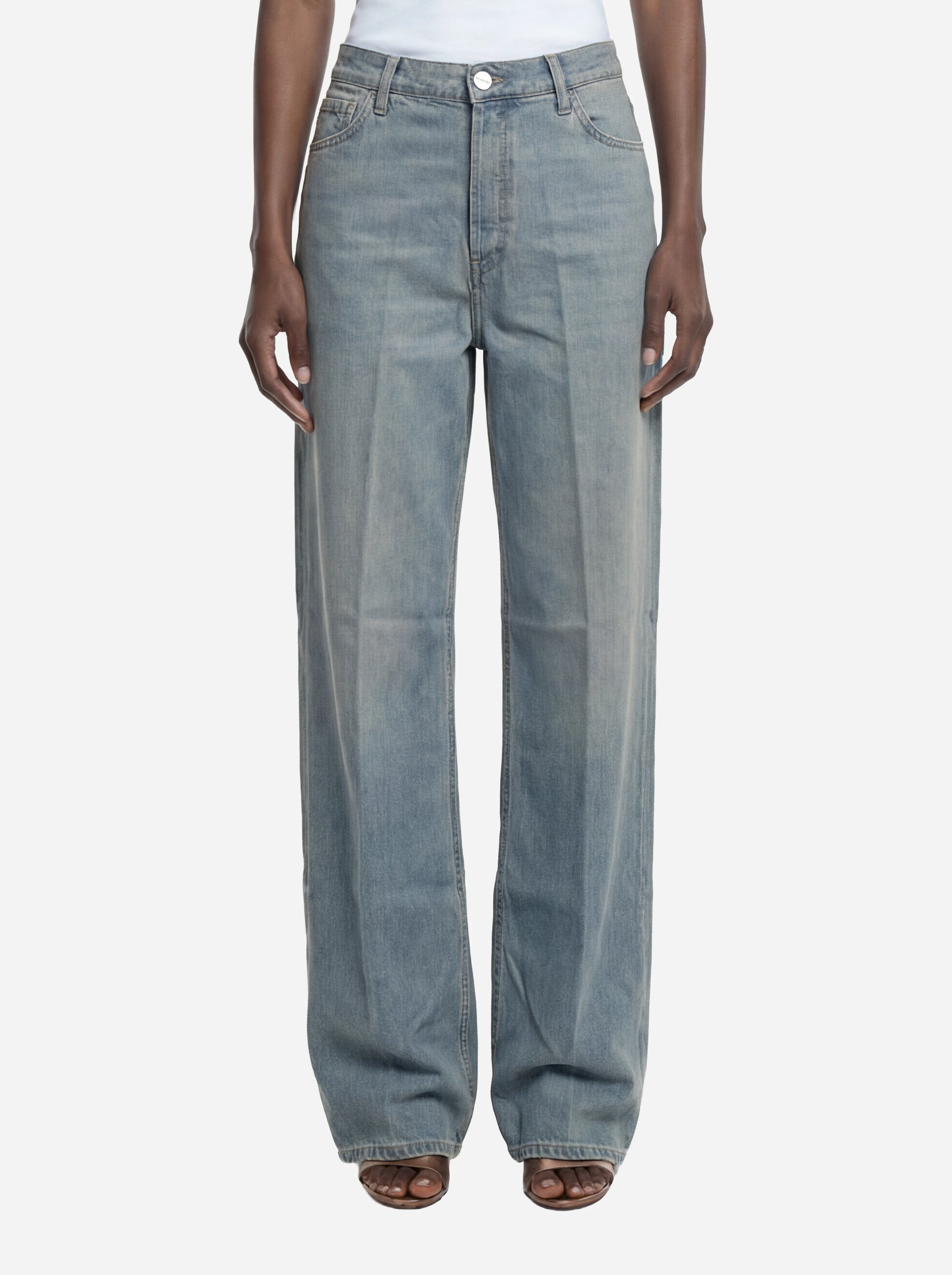 Jeans Dakota loose in denim fermo