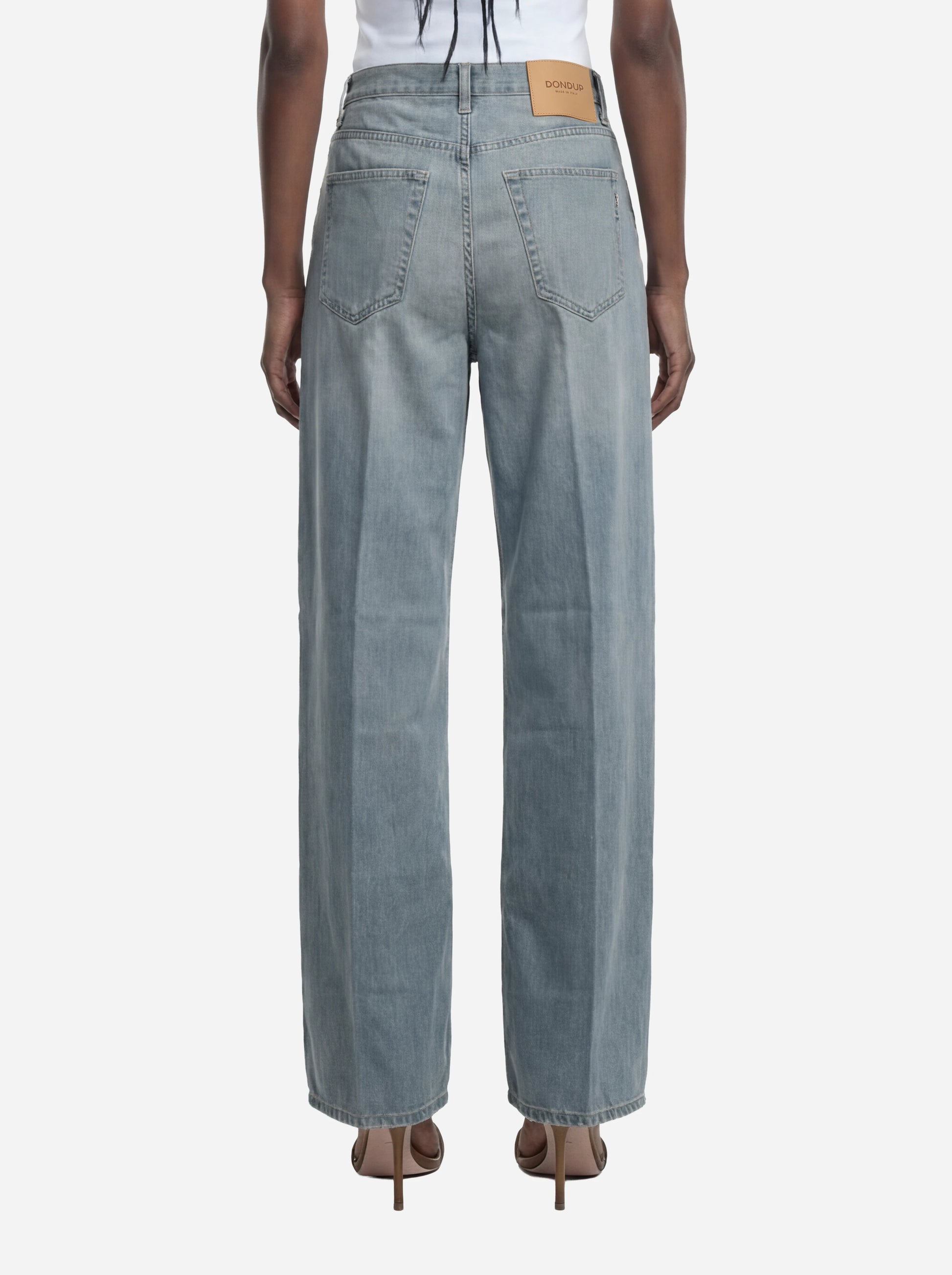 Jeans Dakota loose in denim fermo