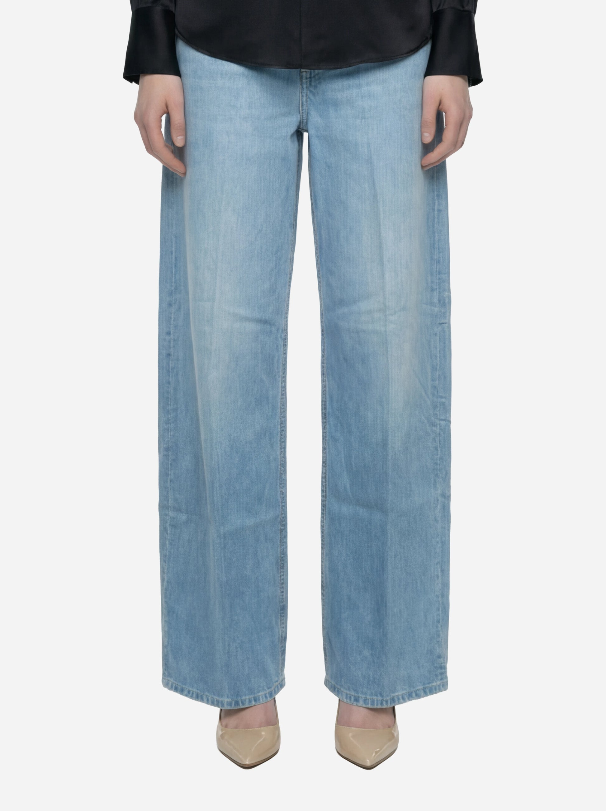 Jeans Alek Loose in denim fisso