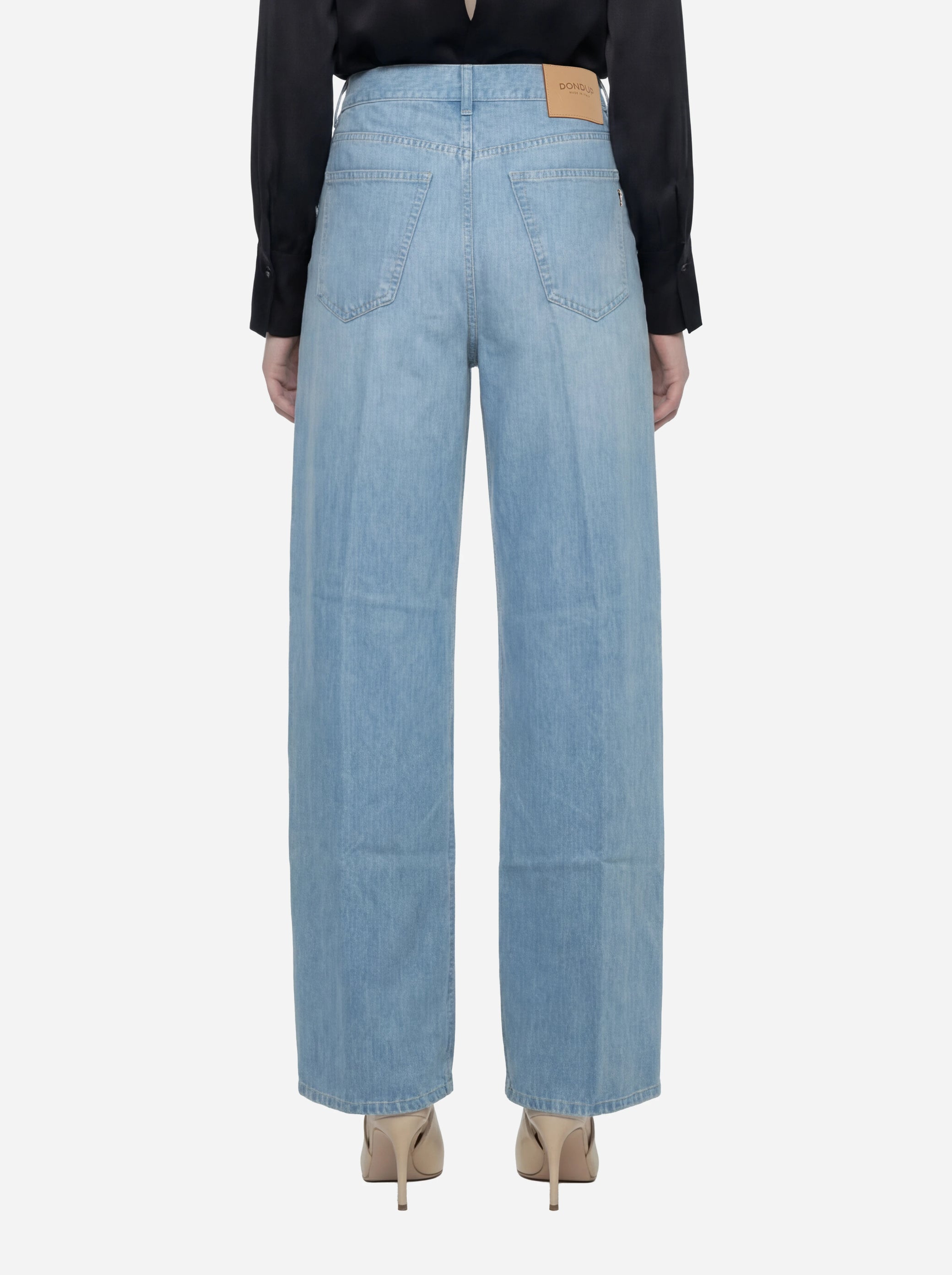 Jeans Alek Loose in denim fisso
