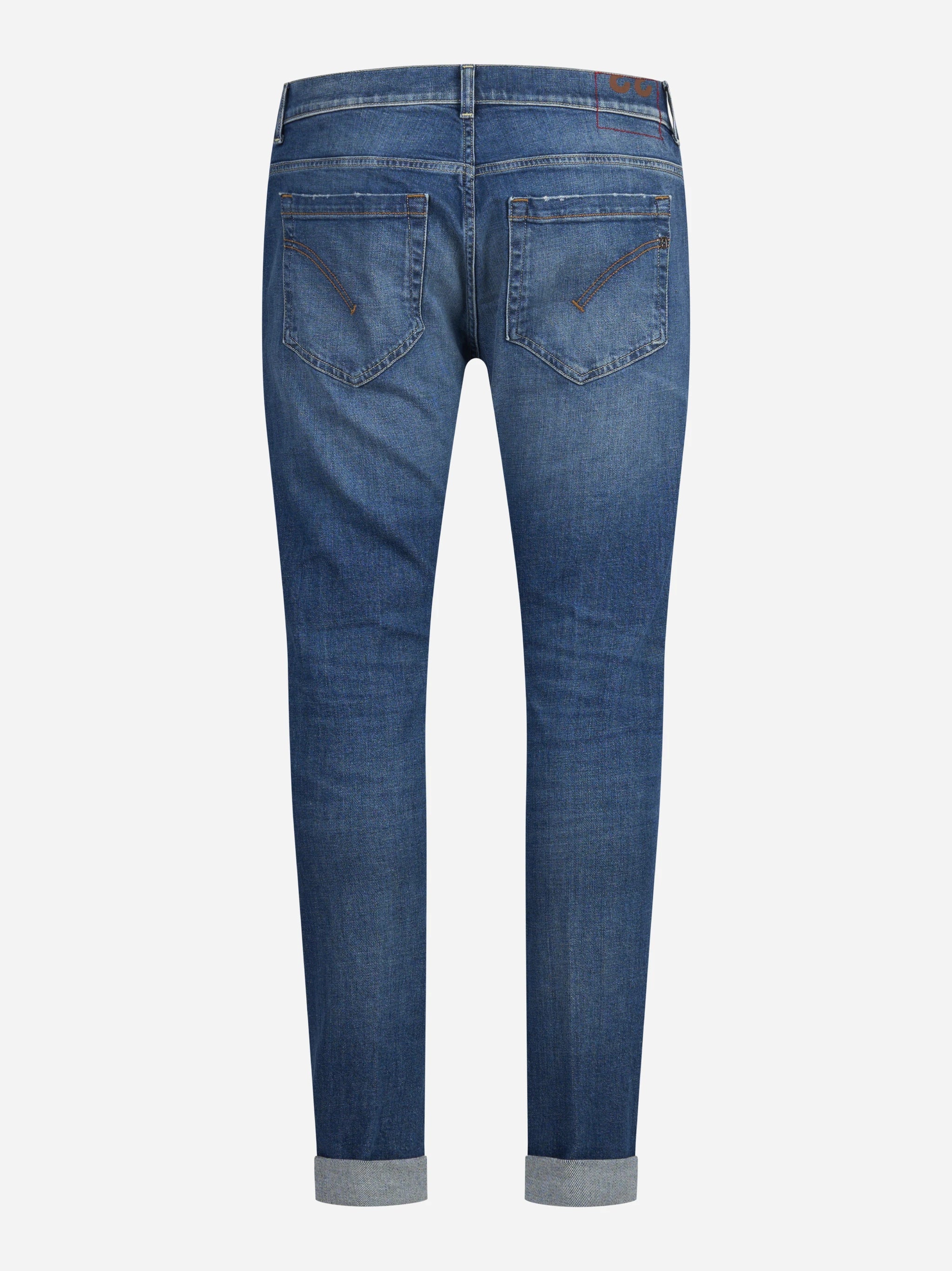 Jeans George slim fit in denim GOTS blu - vista posteriore