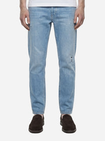 Jeans carrot fit Brighton in denim fermo