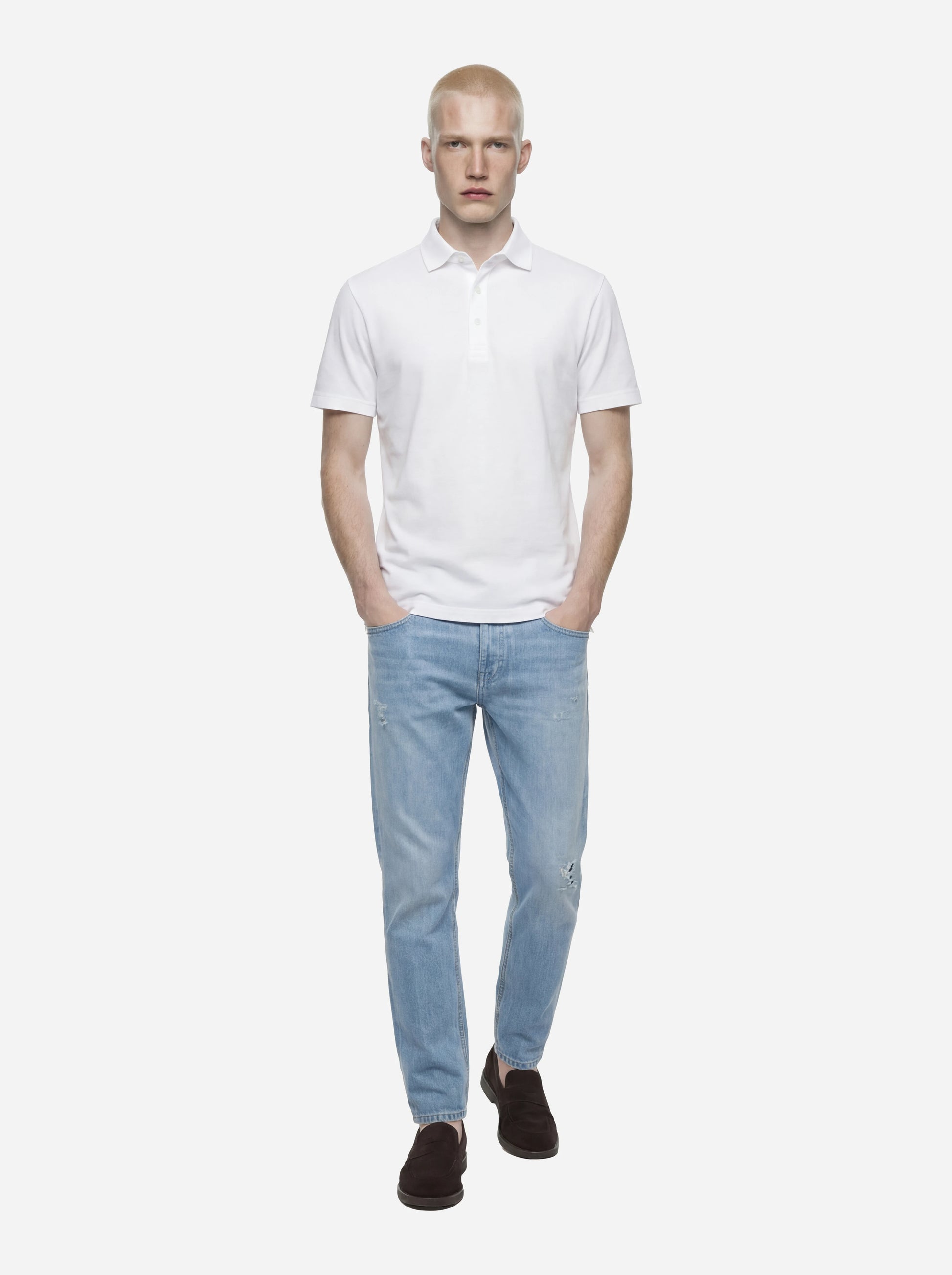 Jeans carrot fit Brighton in denim fermo