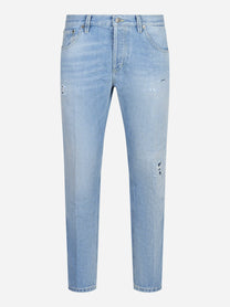 Jeans carrot fit Brighton in denim fermo