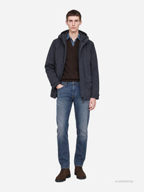 Jeans Brighton carrot fit blu - indossato, look completo