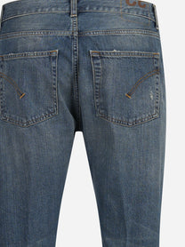 Jeans Dian slim fit blu con abrasioni - vista laterale e dettagli
