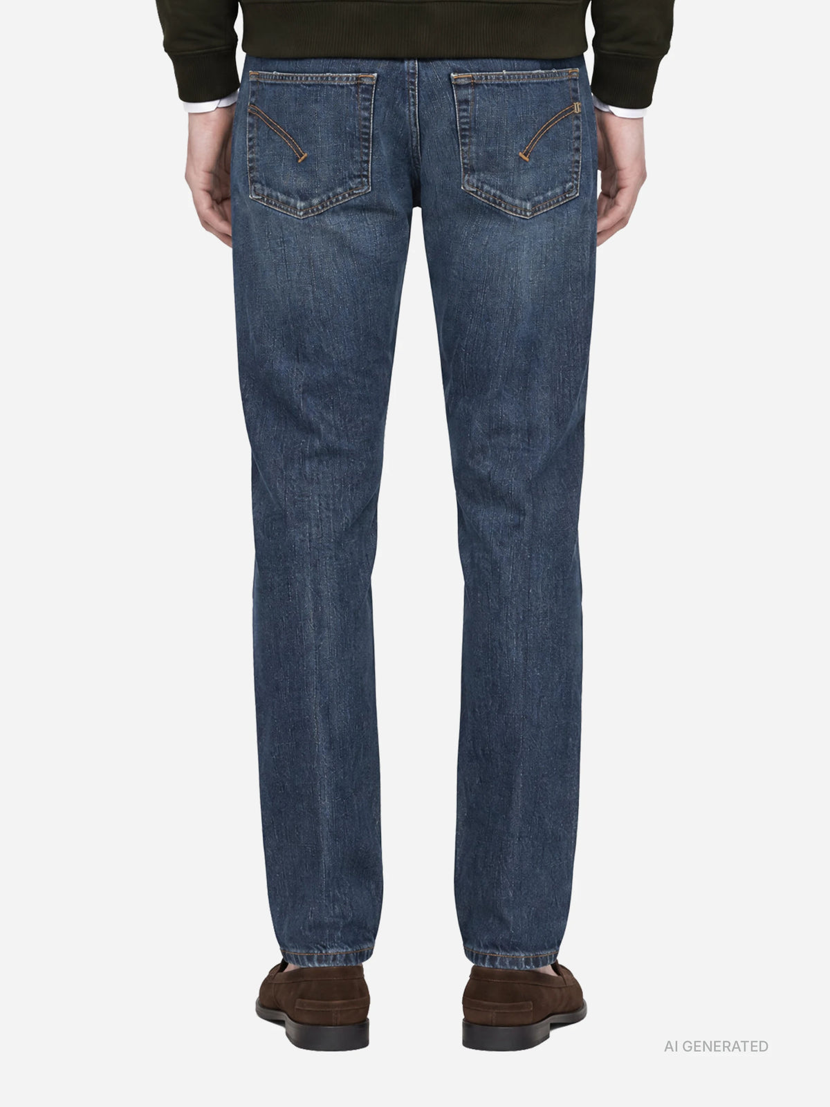 Jeans Dian slim fit blu - indossato, vista posteriore