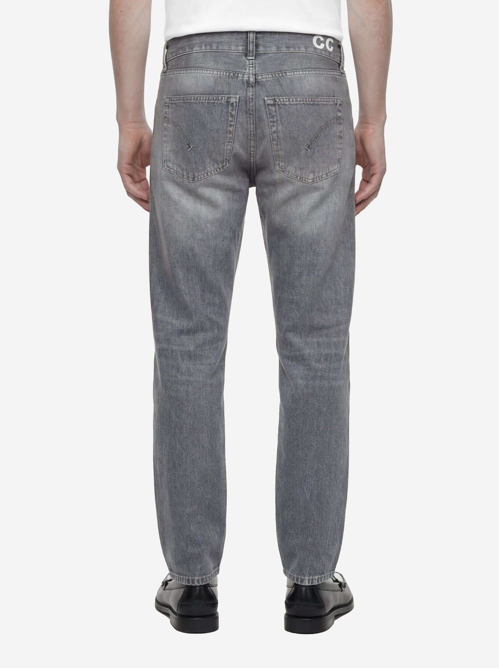 Jeans loose fit Ervin in denim fermo grigio
