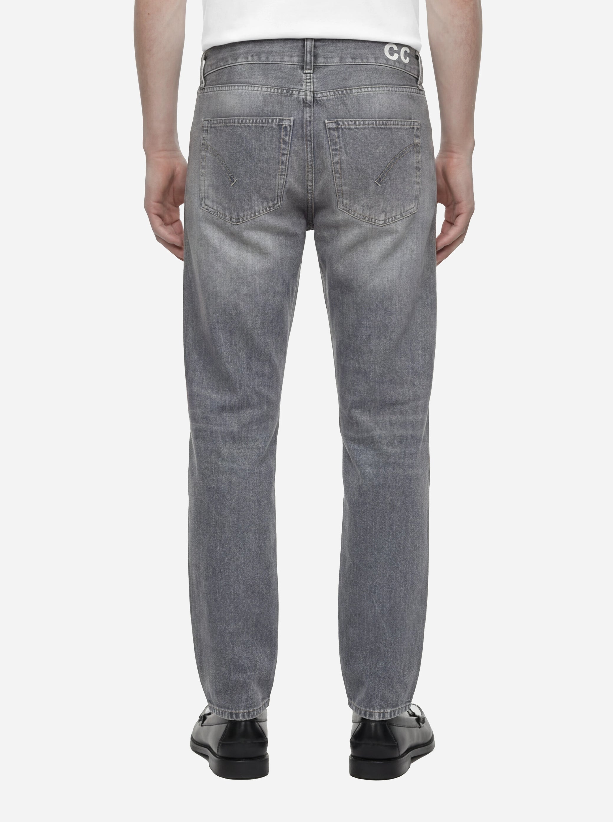 Jeans loose fit Ervin in denim fermo grigio