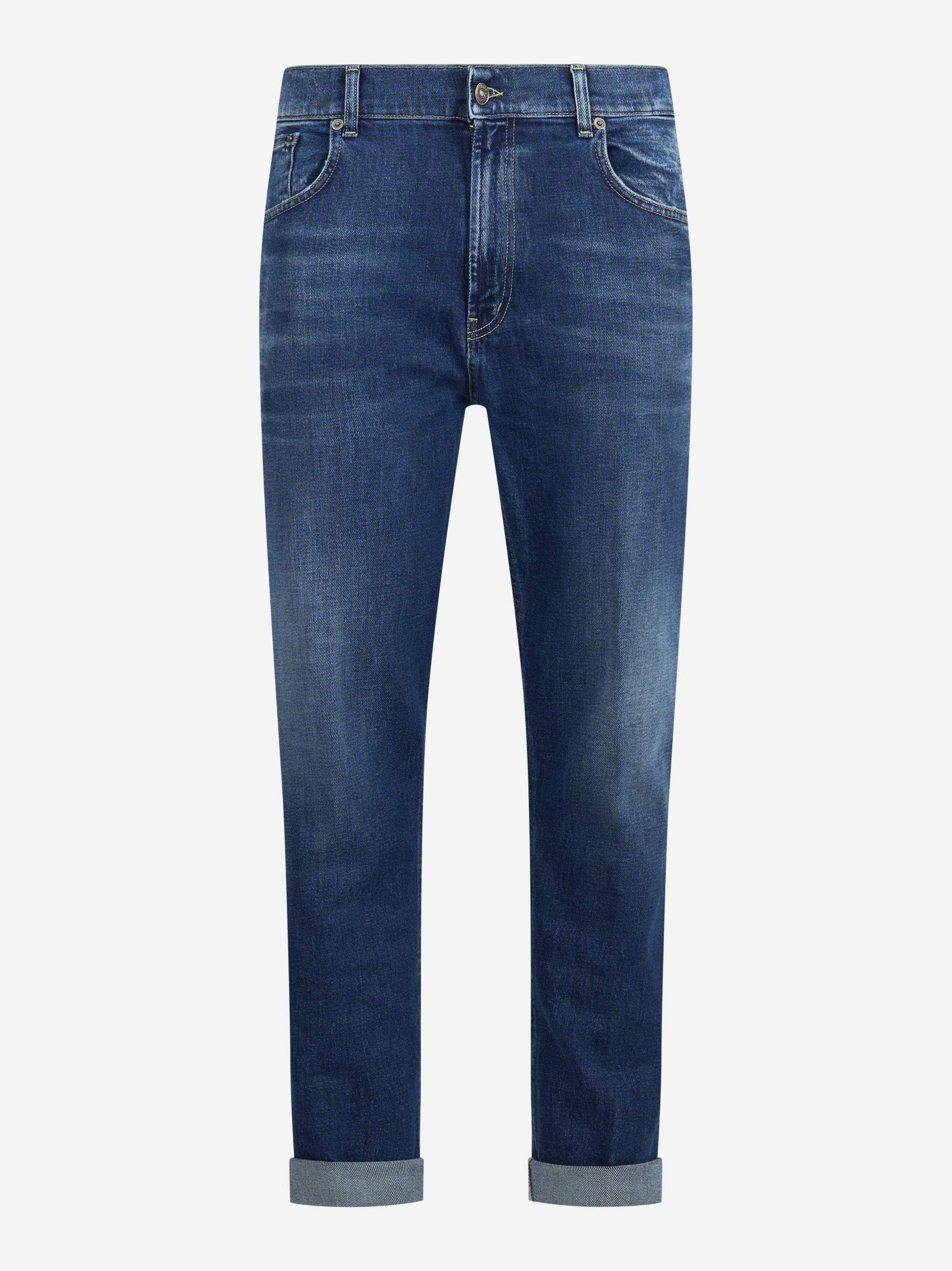 Jeans Ervin loose fit blu - vista frontale