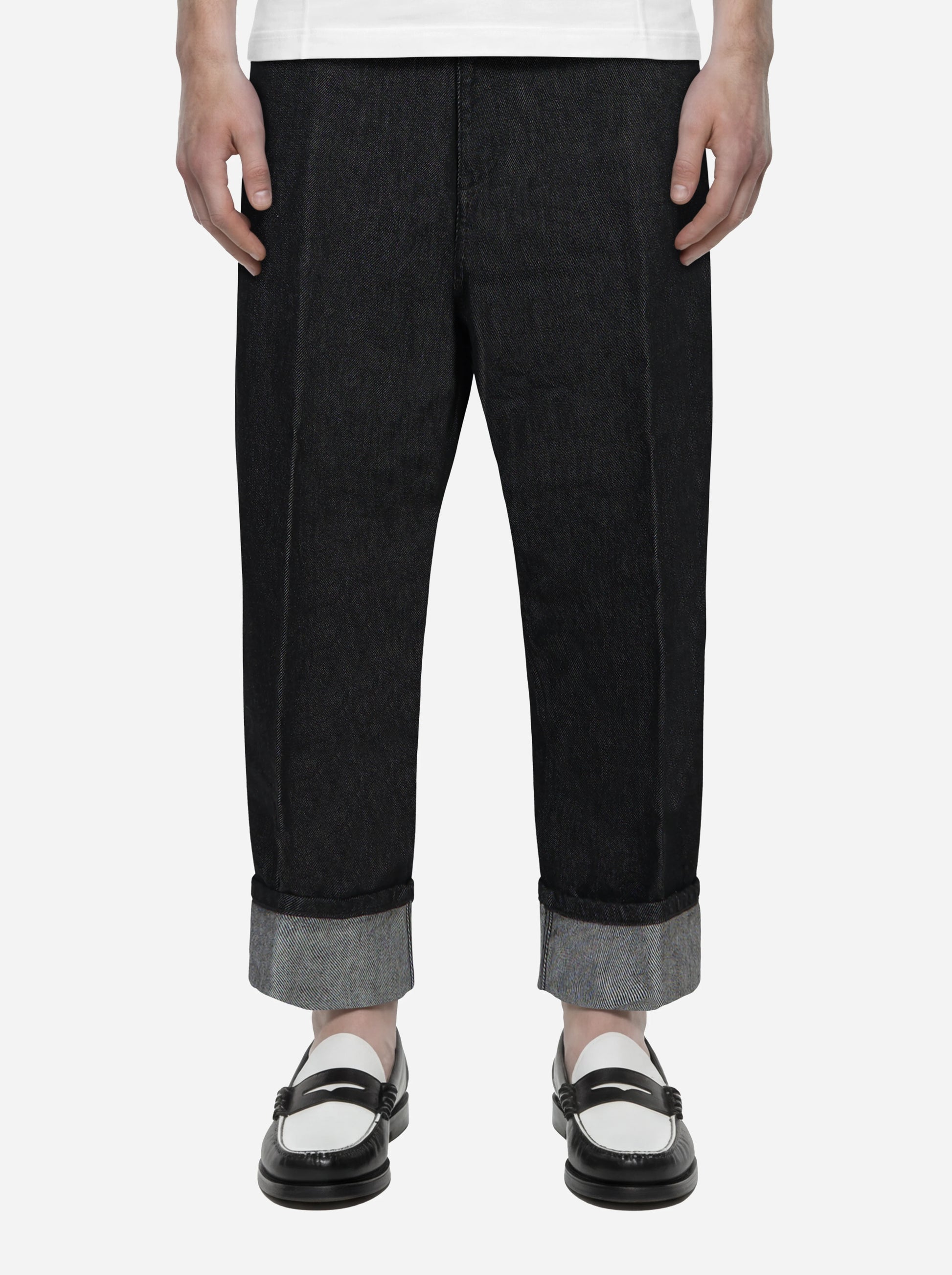 Jeans loose fit Antony in denim nero