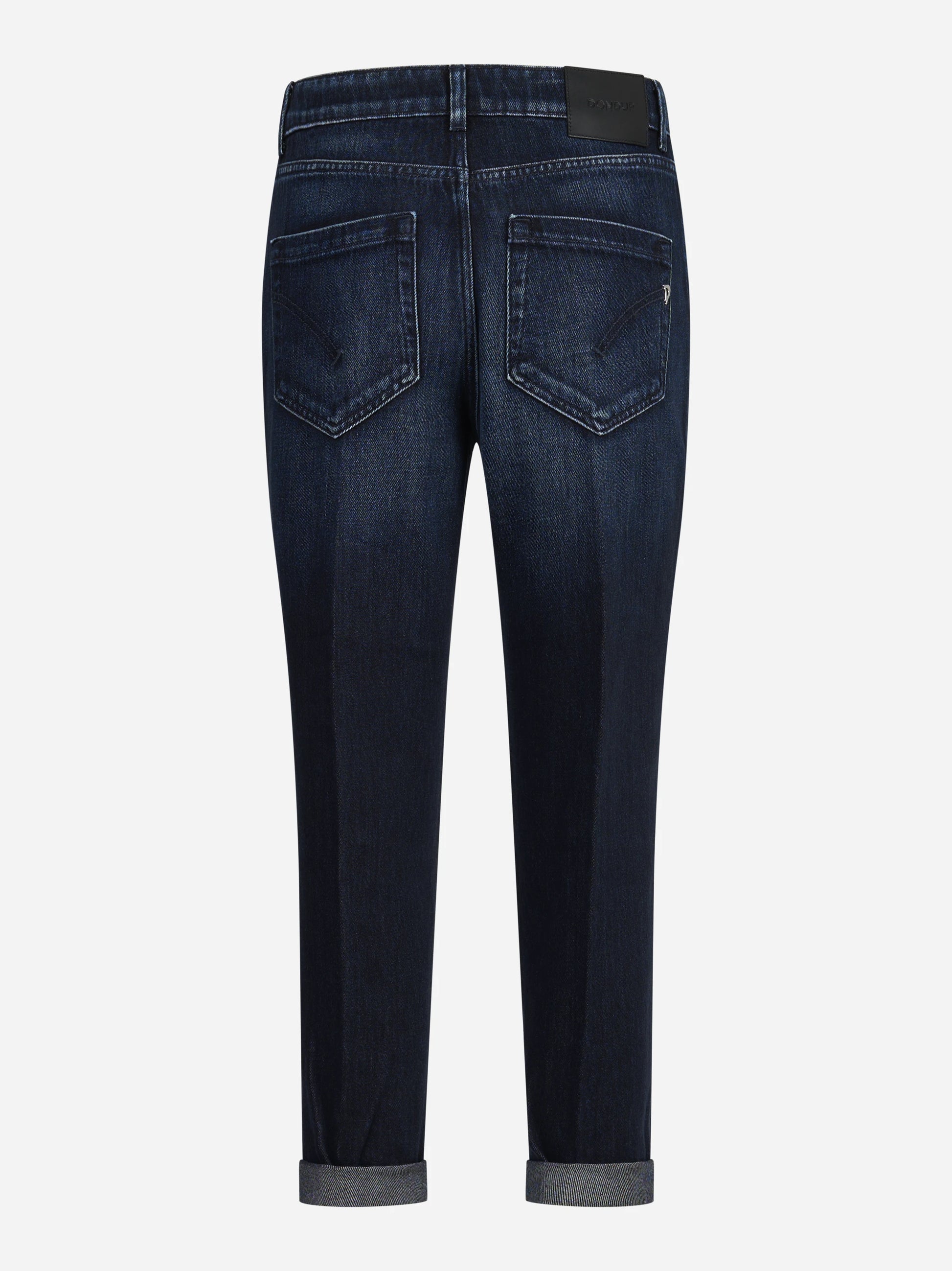 Jeans Koons loose fit con bottoniera gioiello blu - vista posteriore