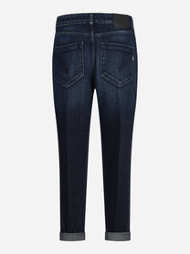 Jeans Koons loose fit con bottoniera gioiello blu - vista posteriore