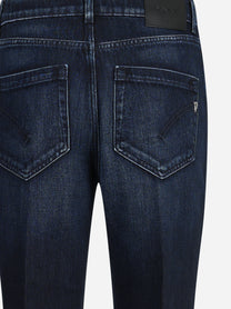 Jeans Koons loose fit con bottoniera gioiello blu - dettaglio prodotto
